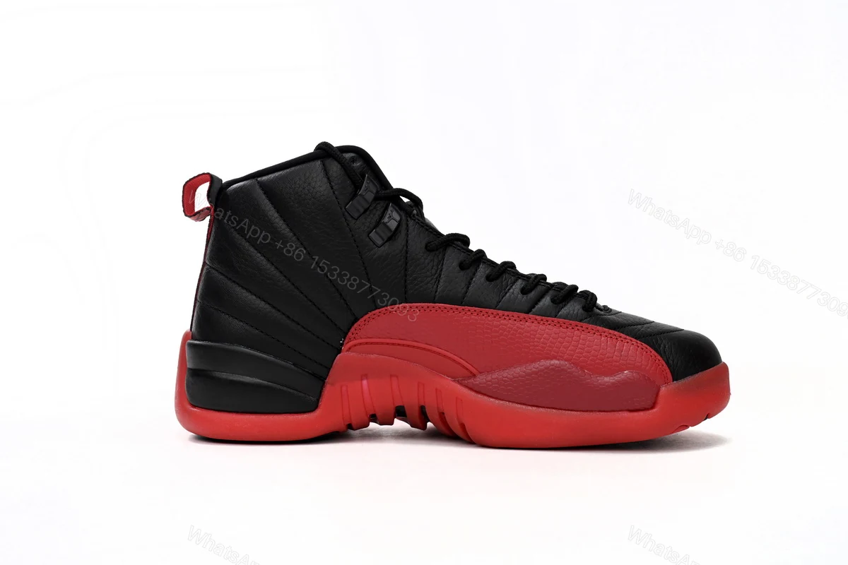View 2 of Air Jordan 12 “Flu Game” Black Red 130690-002