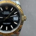 View 5 of Rolex DateJust 41 126333 904L SS/YG GMF V2 1:1 Best Edition Black Dial On Jubilee Bracelet with Tungsten steel VR3235
