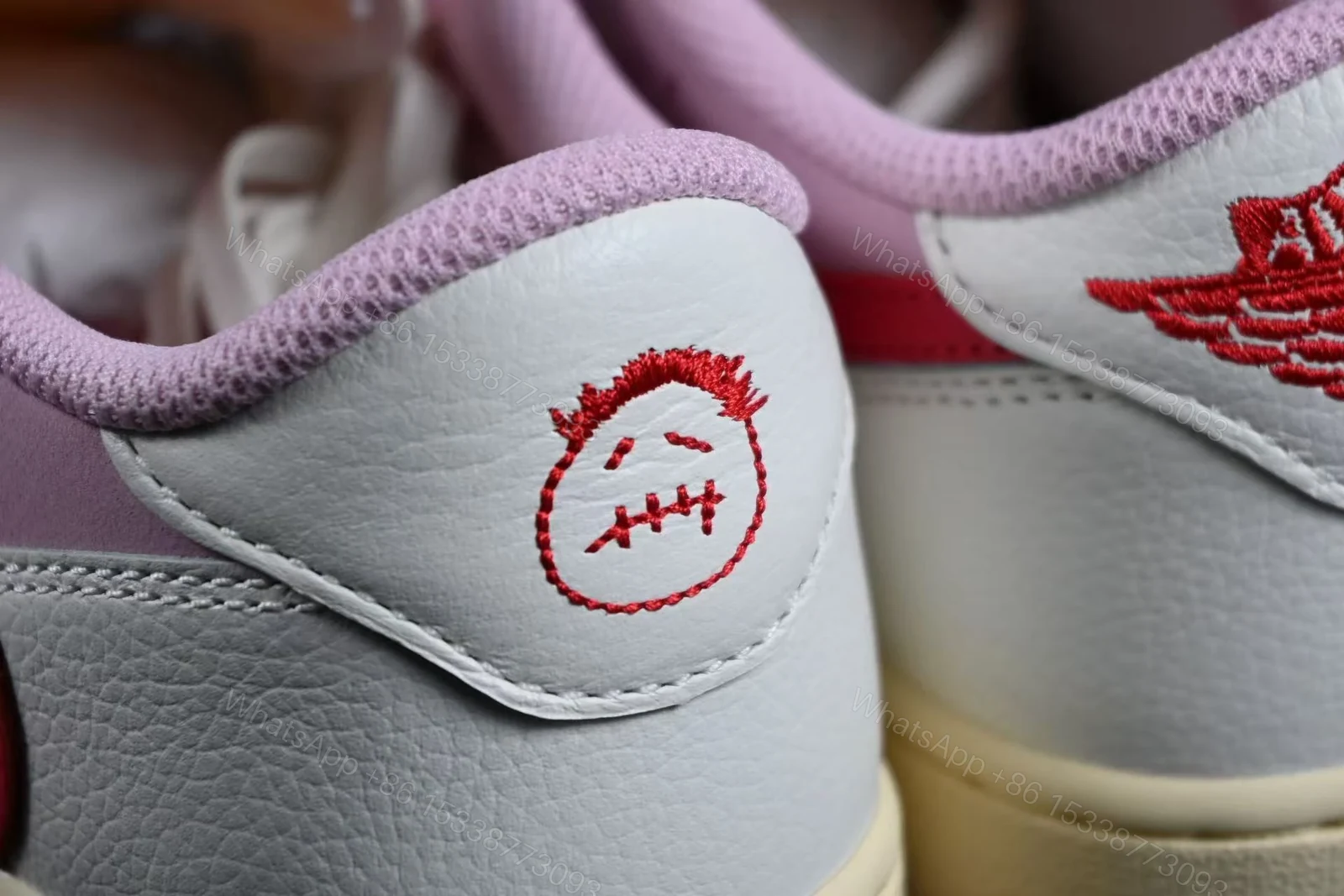 View 3 of Jordan 1 Retro Low OG SP Travis Scott Sail Tropical Pink