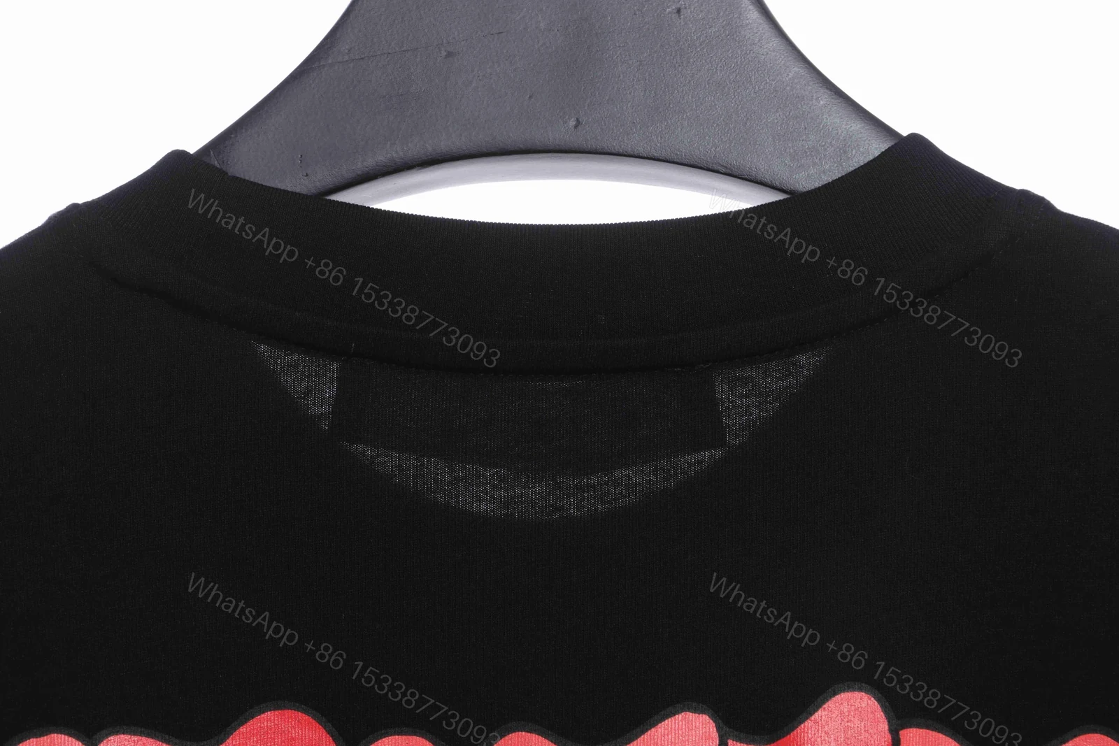 View 7 of Off-White Red Gray Dissolution Gradient T-Shirt