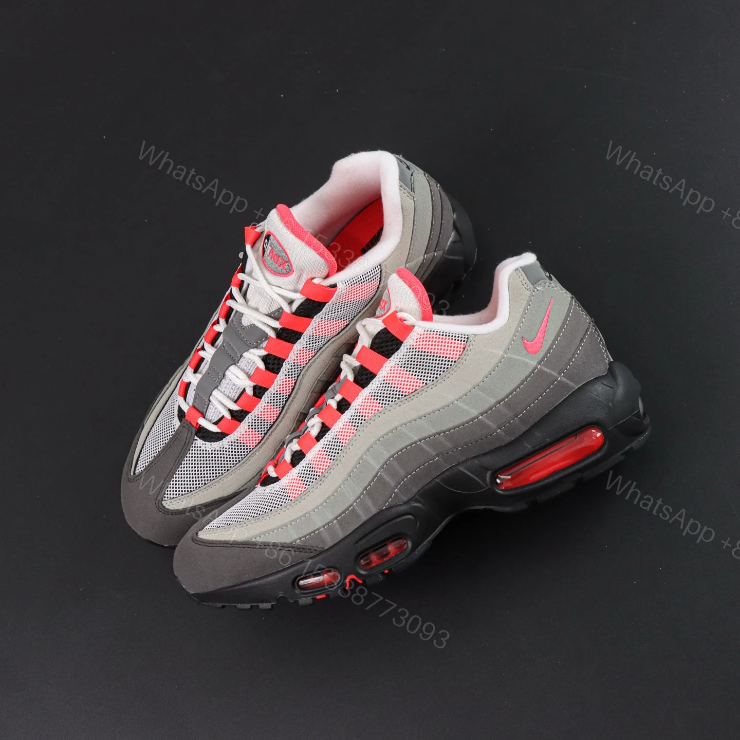 View 7 of Nike Air Max 95 OG Solar Red (2018) Reps