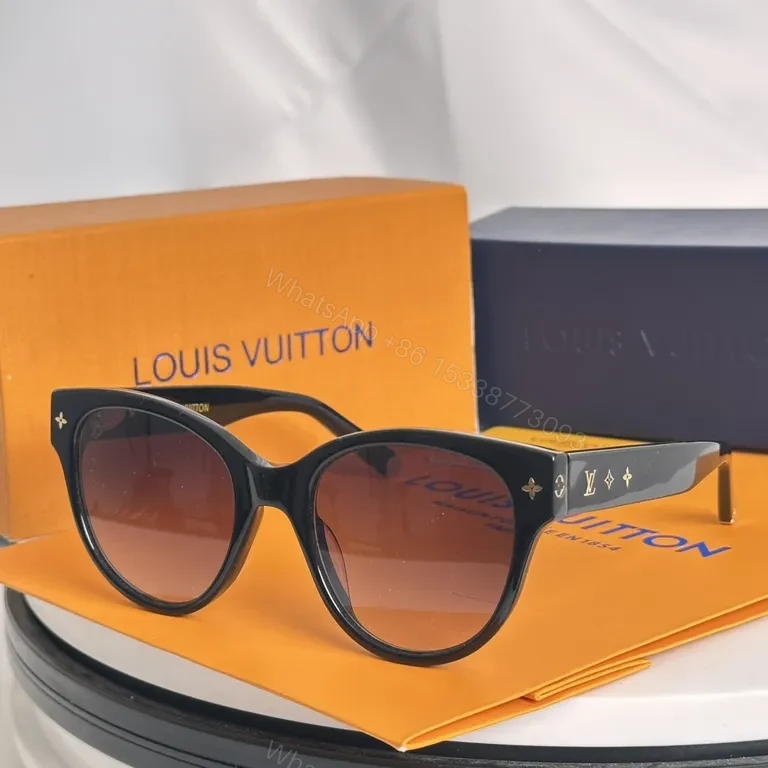 View 3 of Bold LV Acetate Sunglasses: Luxe Minimalist Style