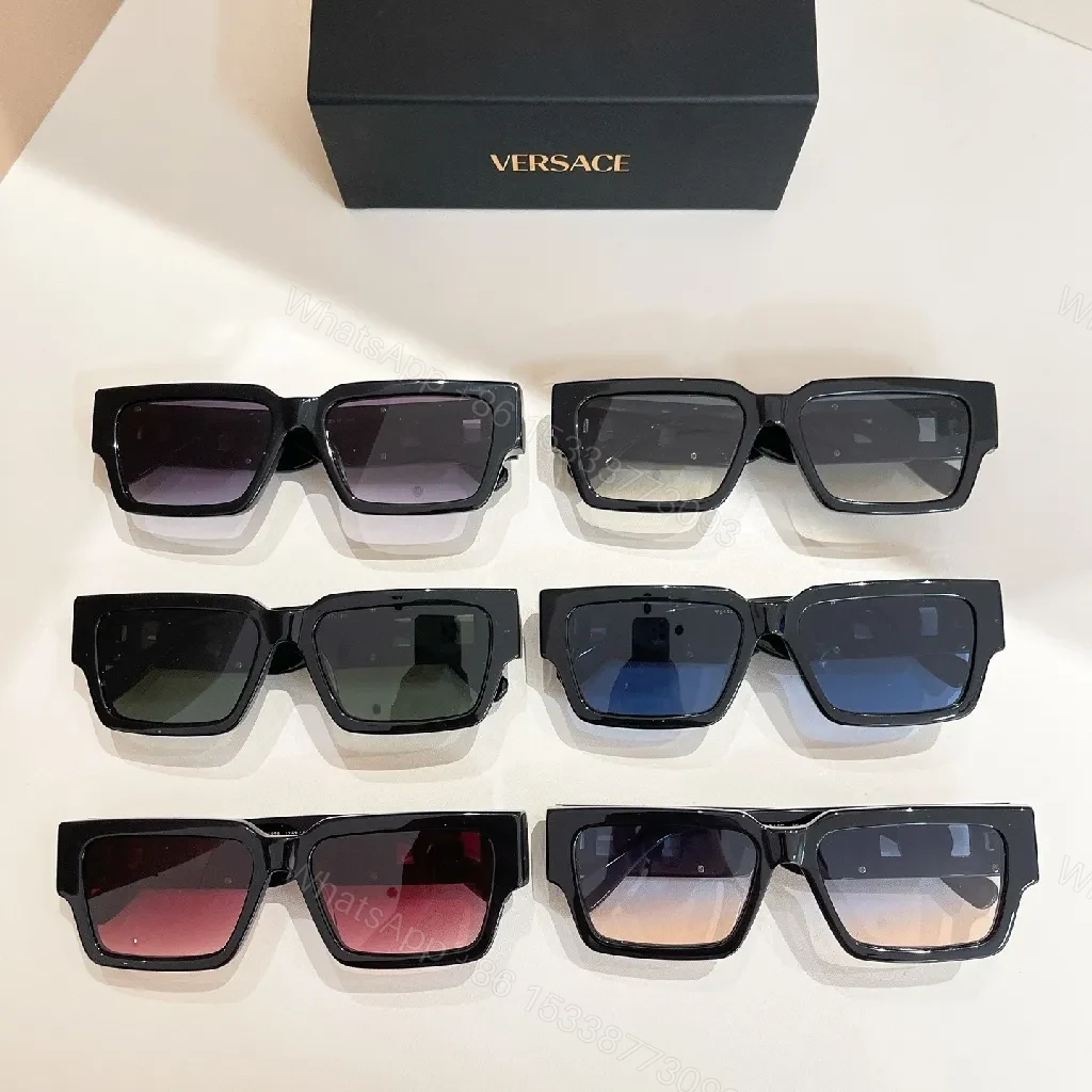 View 4 of Bold Gradient Lens Sunglasses - Blocky Frame, Ultra Luxe