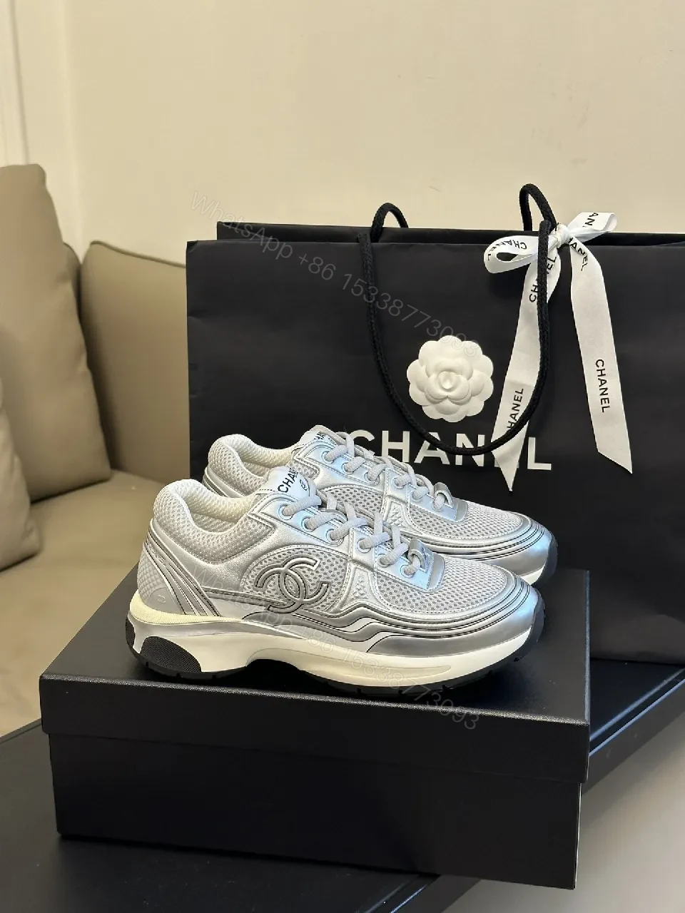 View 4 of LuxMesh Silk: Luxury-Chic All-Day Comfort Sneakers
