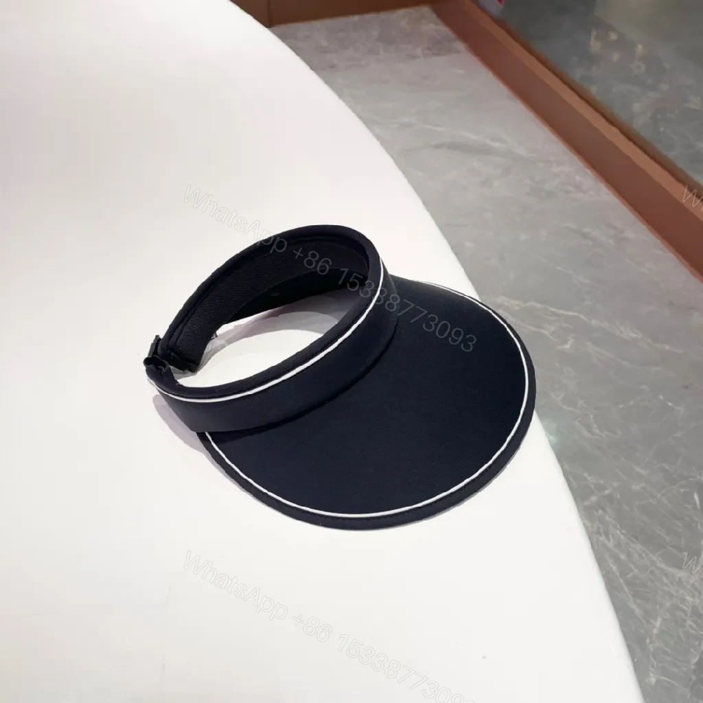 View 4 of Navy Visor Minimal White Piping – Luxe Sport Style Visor