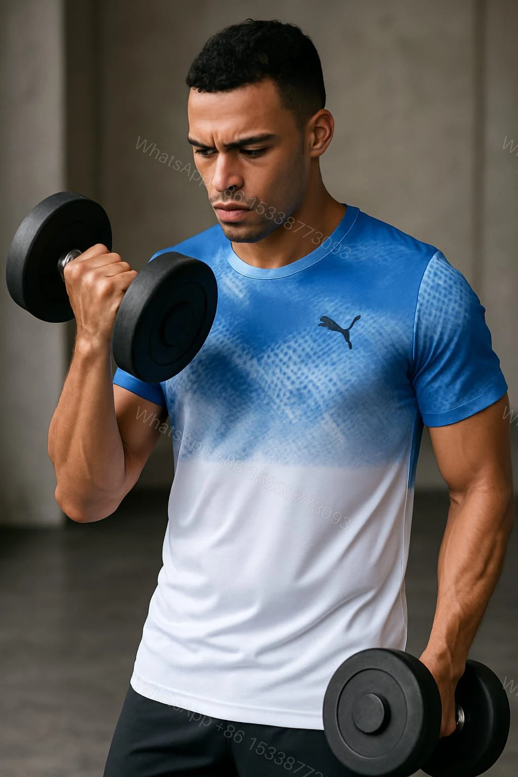 View 9 of FIRST COPY sports or zym or training t-shirts for men