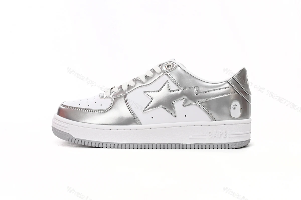 View 13 of A Bathing Ape Bape Sta Low Silver 1H73 191 921