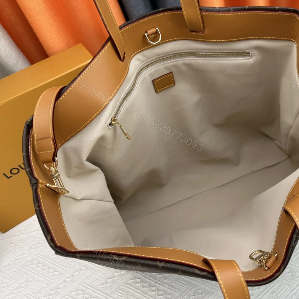 View 9 of LOUIS VUITTON SHOPPER TOTE MM MONOGRAM BROWN 40CM