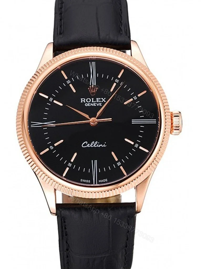 Superclone Rolex Cellini Black Dial 622656 — view 1