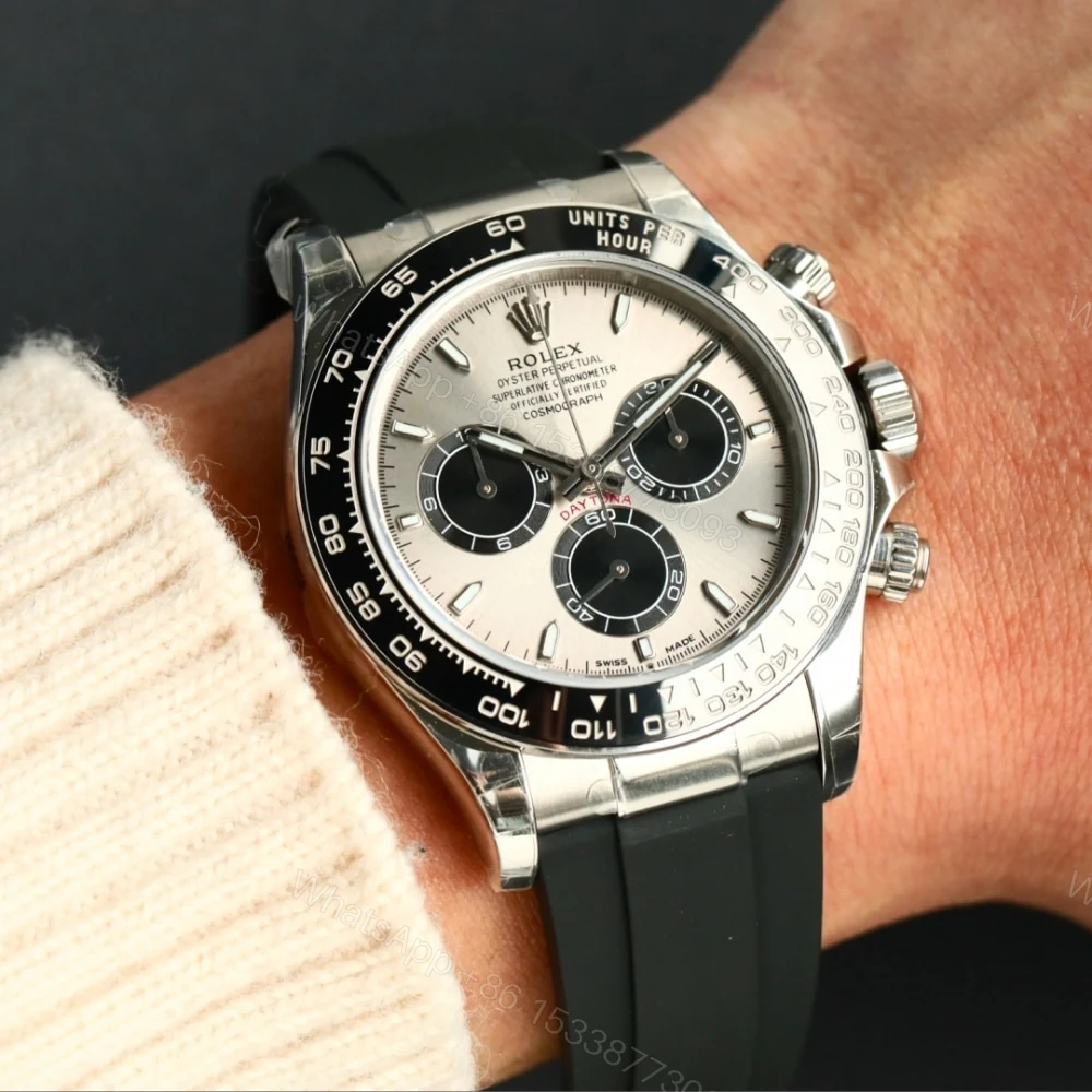 View 6 of Rolex Cosmograph Daytona Silver Oysterflex 40Mm
