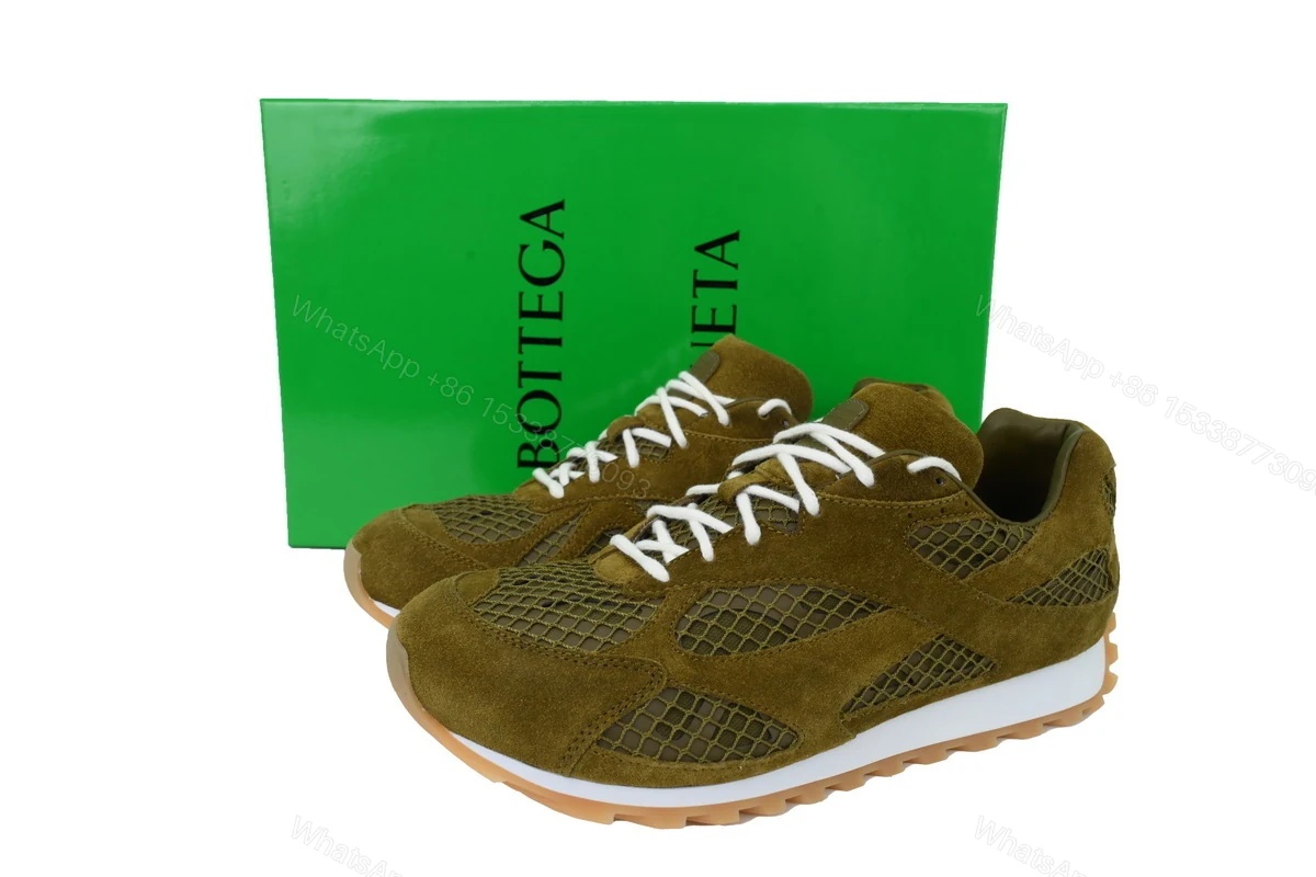 View 8 of Bottega Veneta Orbit Suede Green