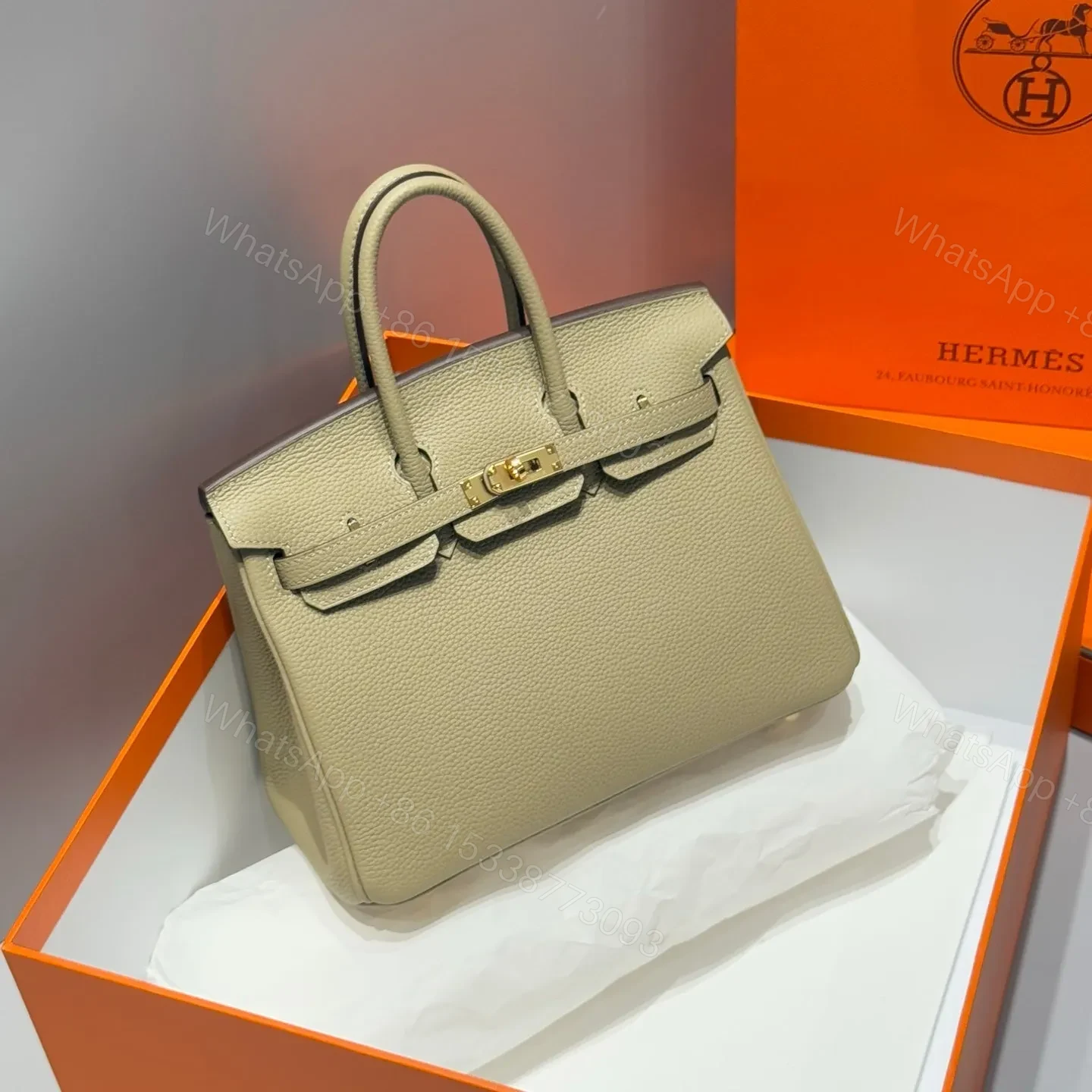 HN 25 IN DARK KHAKI GOLD HARDWARE — view 1