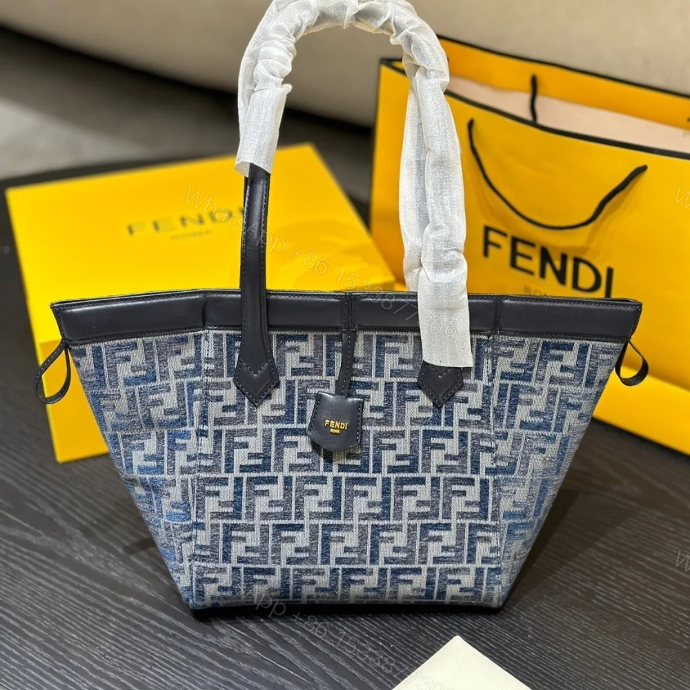 View 3 of FENDI ORIGAMI MINI TRANSFORMABLE BAG DARK BLUE 16CM 8BS083ASU0F1PQK