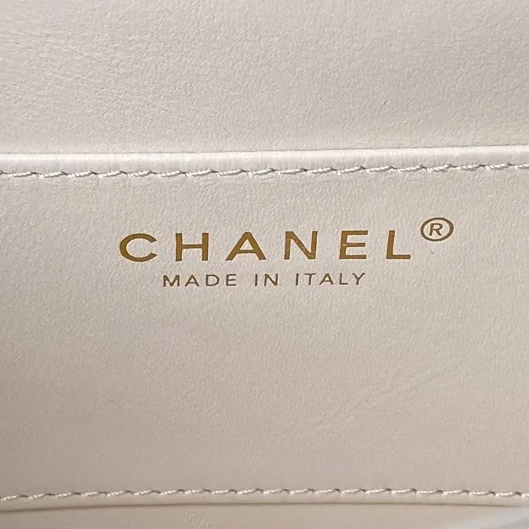 View 9 of Cream Quilted Mini Bag - Luxurious Everyday Charm