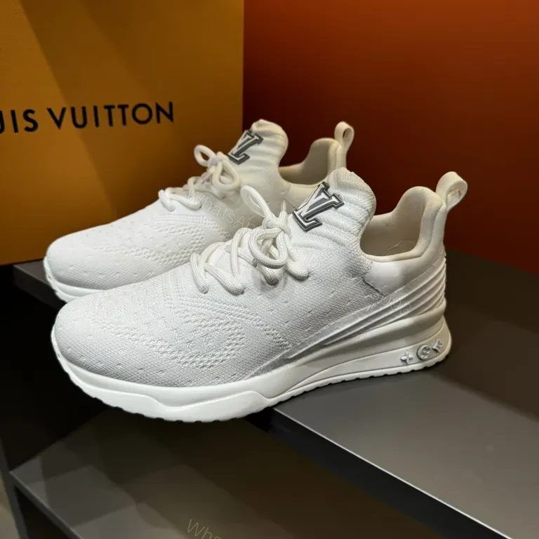 View 9 of Lightweight Knit Runner: Luxe LV-Inspired Logo Sneaker