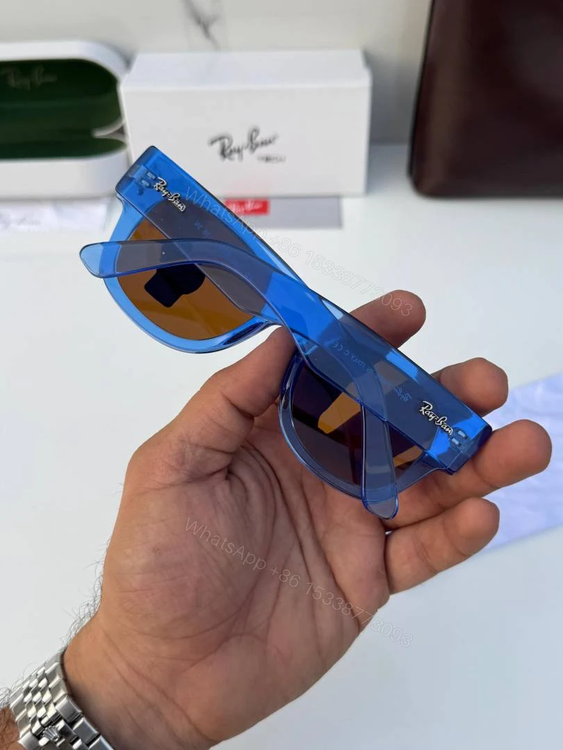 View 4 of First Copy RayBan 0840 Blue Brown Sunglasses