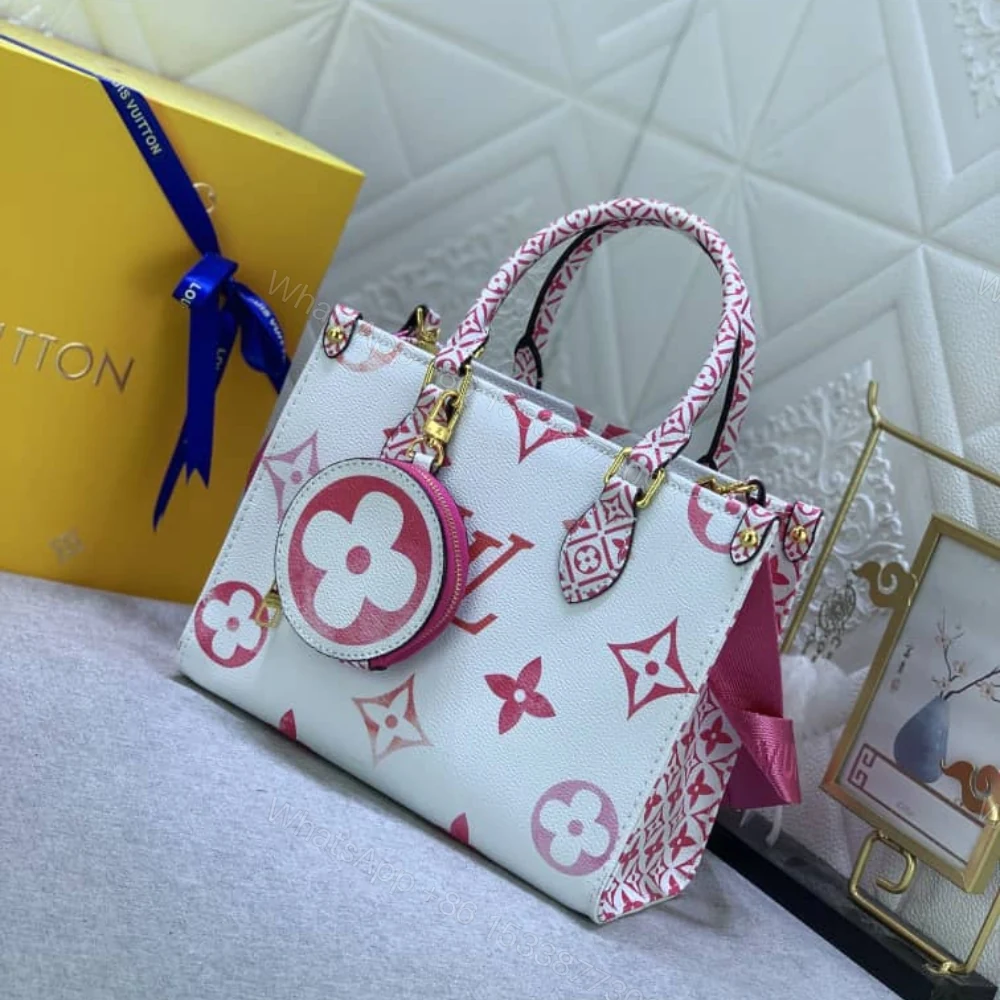 View 3 of Louis Vuitton Onthego PM Bag Pink 25Cm M22976