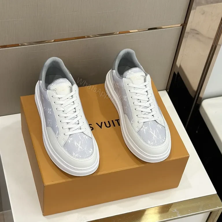 View 7 of Chic White Texture Sneakers: Premium Casual Luxe High-Top