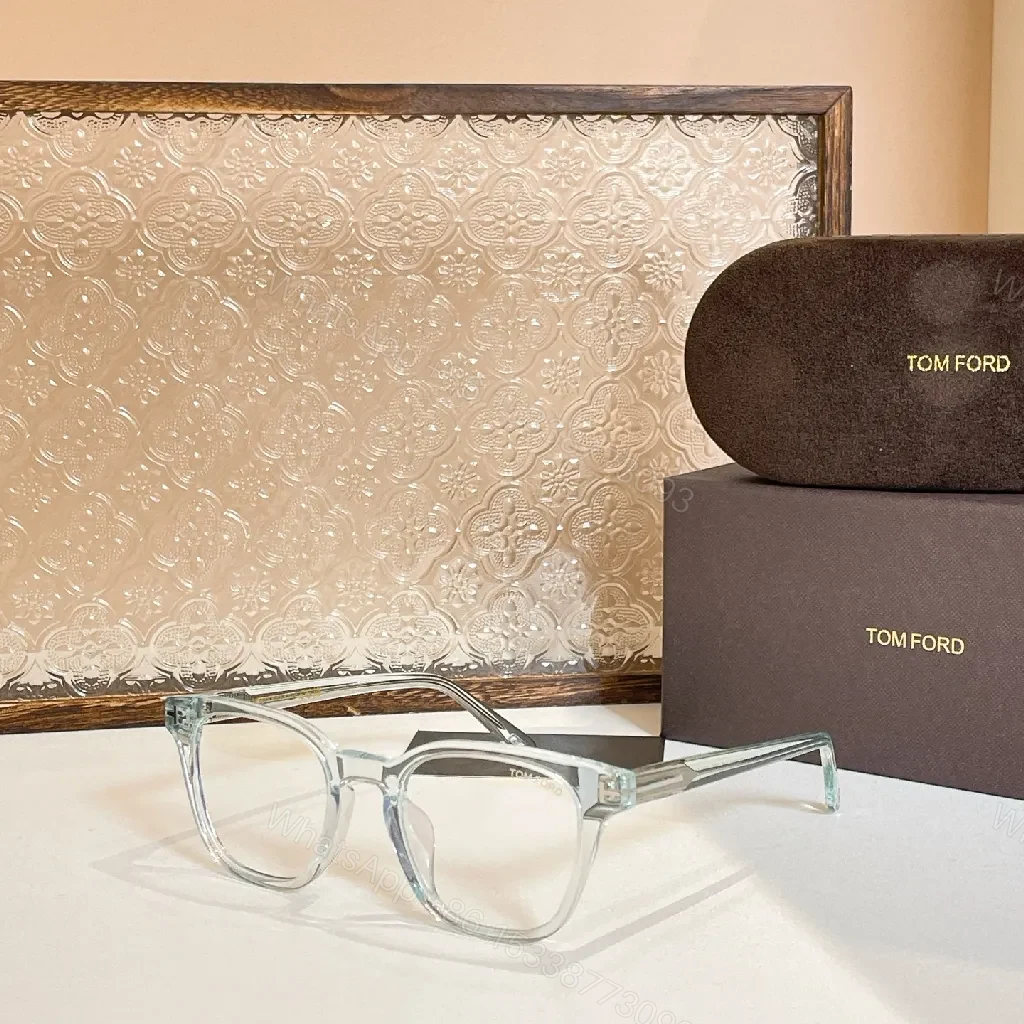 View 5 of Black Acetate Tom Ford Eyeglasses - Minimalist Luxury, Subtle Gold Details, All-Day Comfort, Premium frames