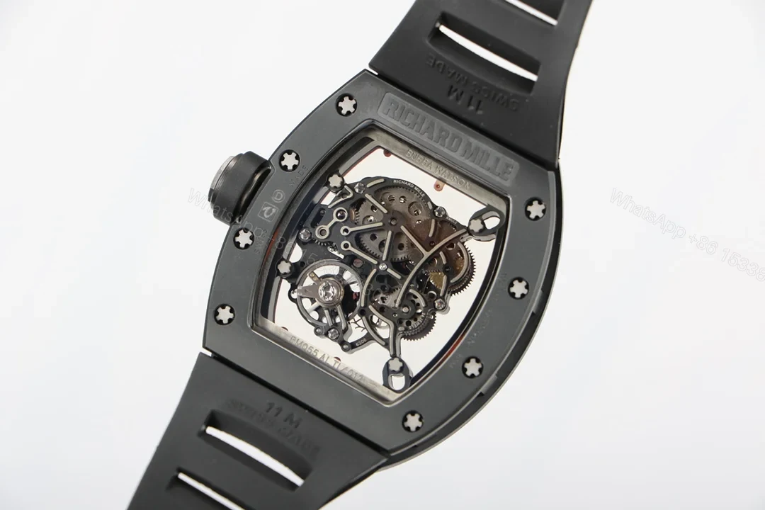 View 6 of Richard Mille RM055 White Ceramic Integrated Movement Blue AR Coating Edition RM055-WC-BLUE-2100