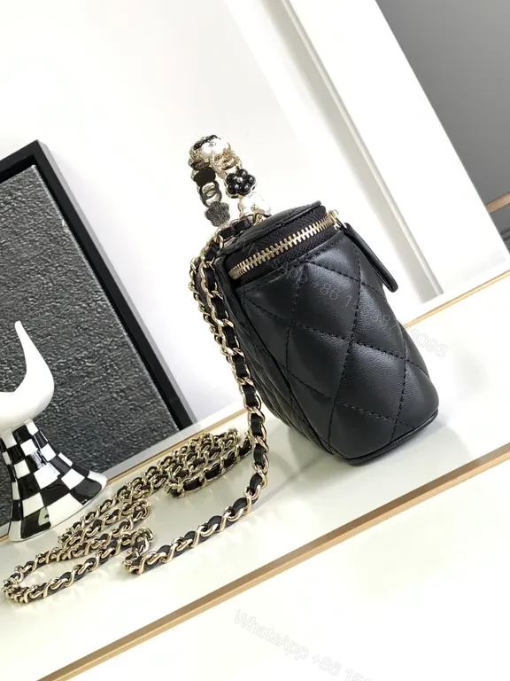 View 8 of Quilted Mini Bag: Gold Hardware, Compact Chic