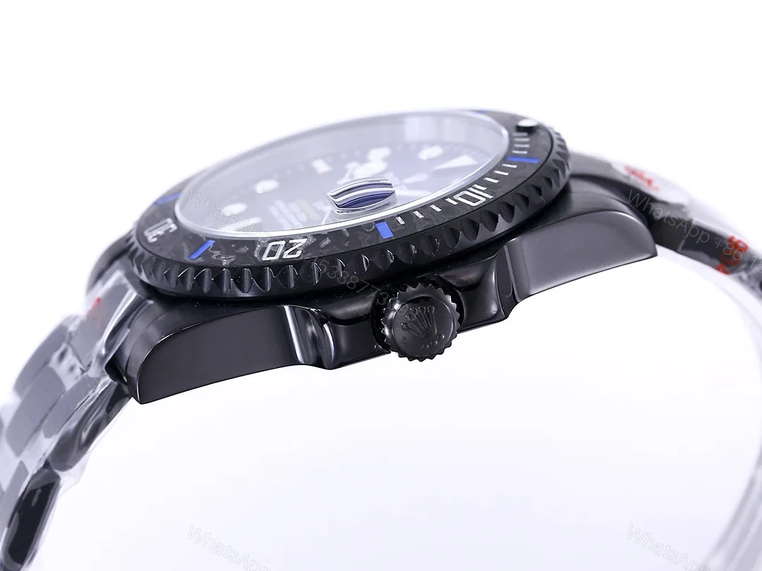 View 5 of Rolex Submariner DIW Carbon Fiber Deep Blue Gradient Dial Custom Watch 40mm Ultimate Edition RG-ROLEX-SUB-DIW-CARBON-BLU-40