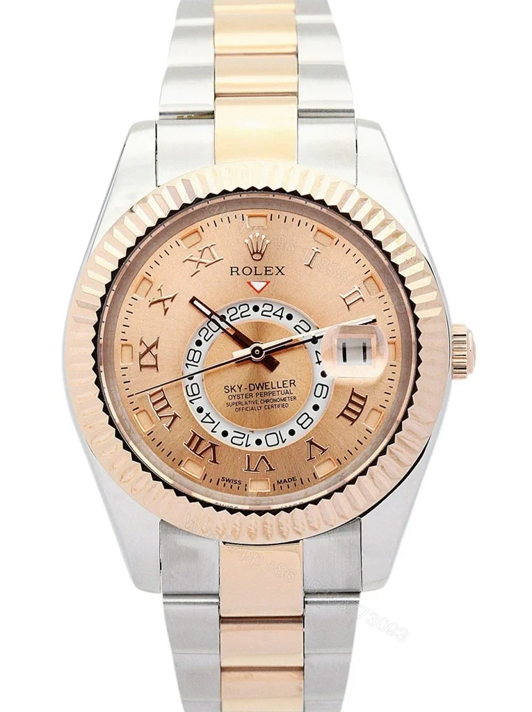 Replica Rolex Sky-Dweller Champagne Dial 326938-3 — view 1