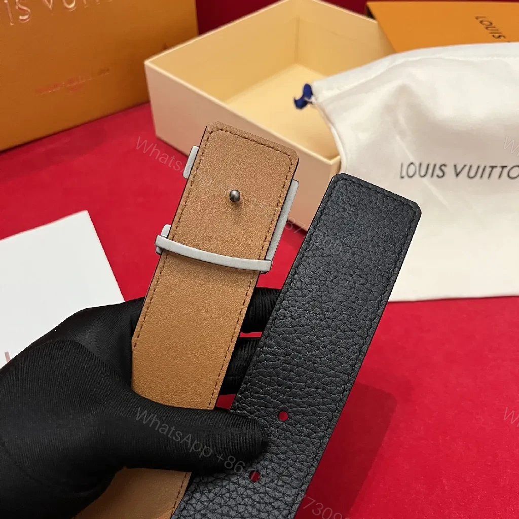 View 9 of Leather Belt + Calfskin + Minimalist + Subtle Signature Buckle + Belt