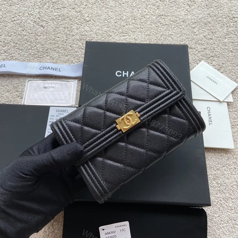 View 9 of Chanel-Inspired Quilted Wallet on Chain: Luxe Gold Hardware