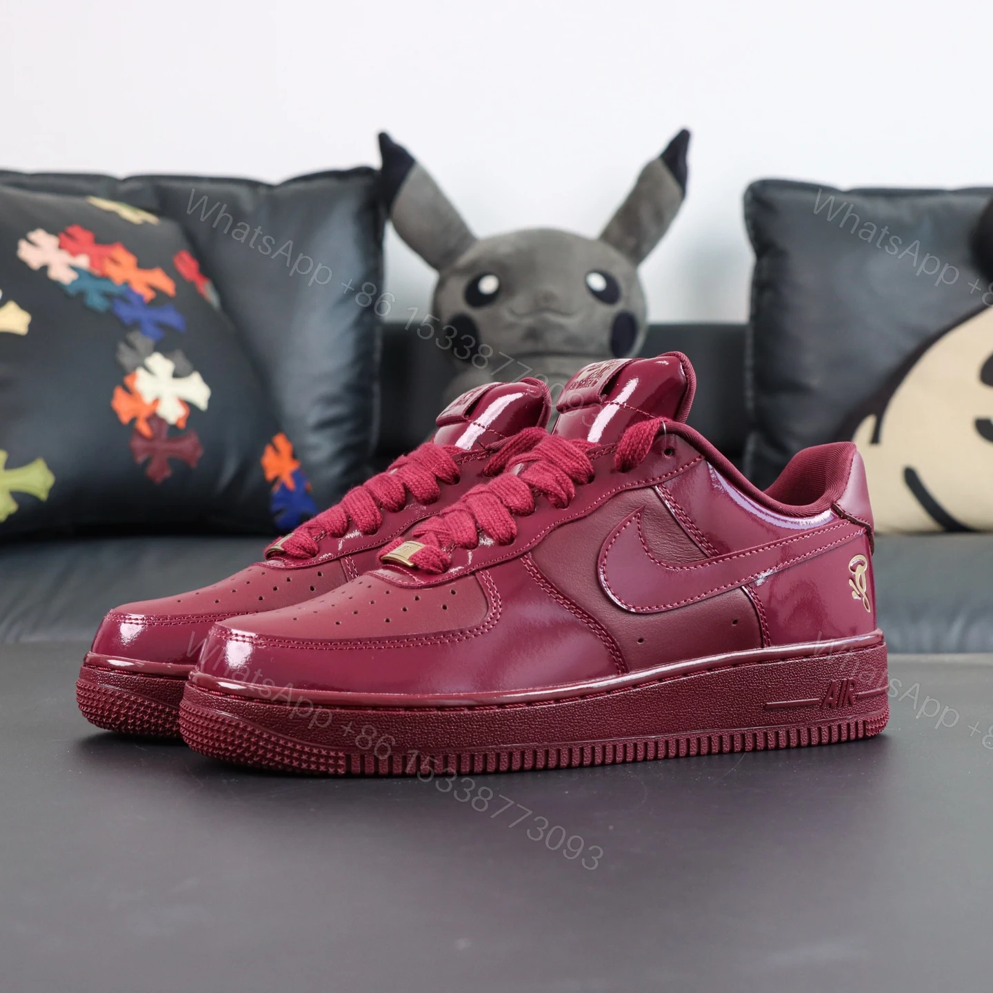 View 8 of Central Cee x Nike Air Force 1 Low “Dark Beetroot