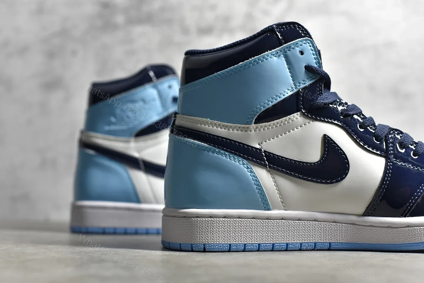 View 6 of Air Jordan 1 Retro High Blue Chill Reps