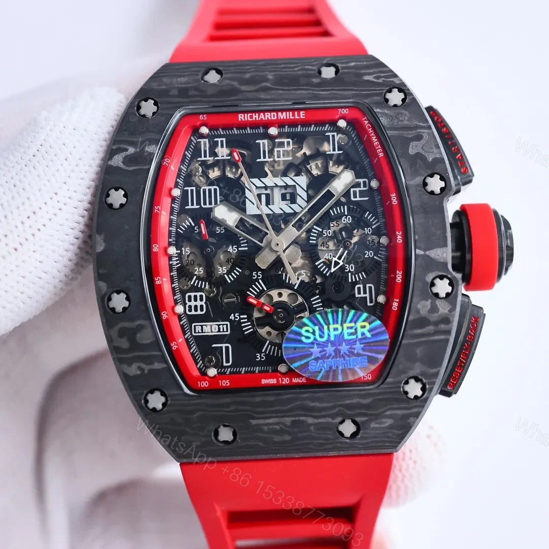 View 2 of BBR Factory Richard Mille RM011 Red Flyback Watch