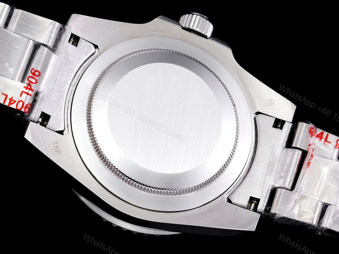 View 9 of Rolex Submariner Rainbow Diamond Replica 42MM Premium Meteorite Dial Pavé Oyster Bracelet RG-ROLEX-SUB-RAINBOW-DIAMOND-42