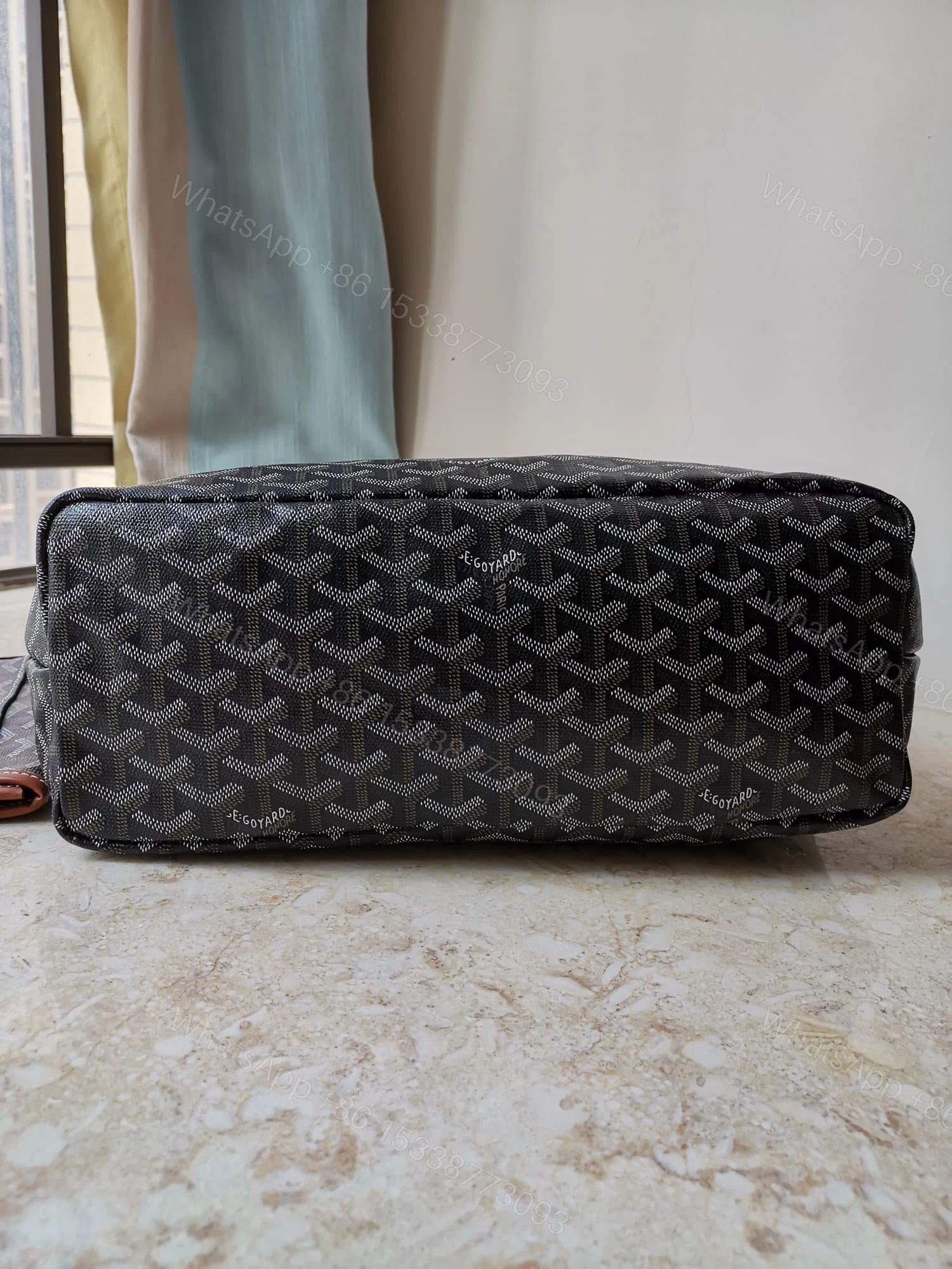 View 6 of GOYARD ANJOU PM BAG BLACK TAN 50CM ANJOUSPMLCG03TY01P