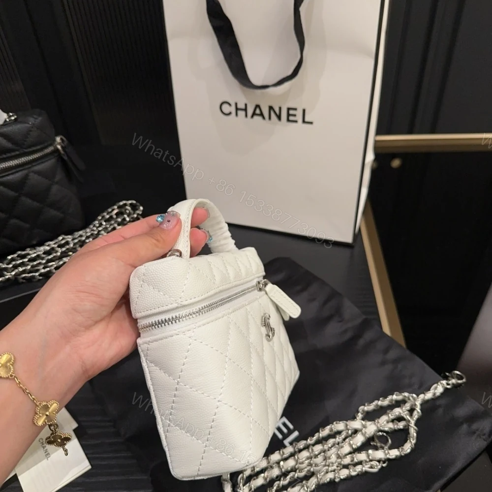 View 4 of Chanel 25C Matelasse Vanity White 19Cm