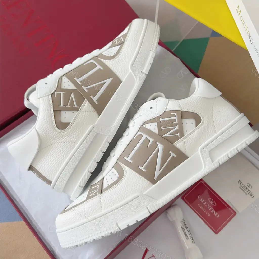 View 7 of White Leather Luxe Trainer: Subtle Designer-Influenced Accents