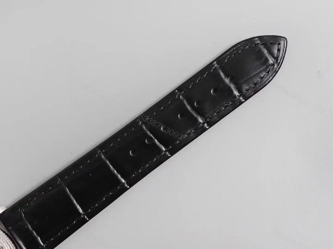 View 7 of Patek Philippe Calatrava 5120G Ultra Thin White Dial Watch with Roman Numerals and Black Leather Strap