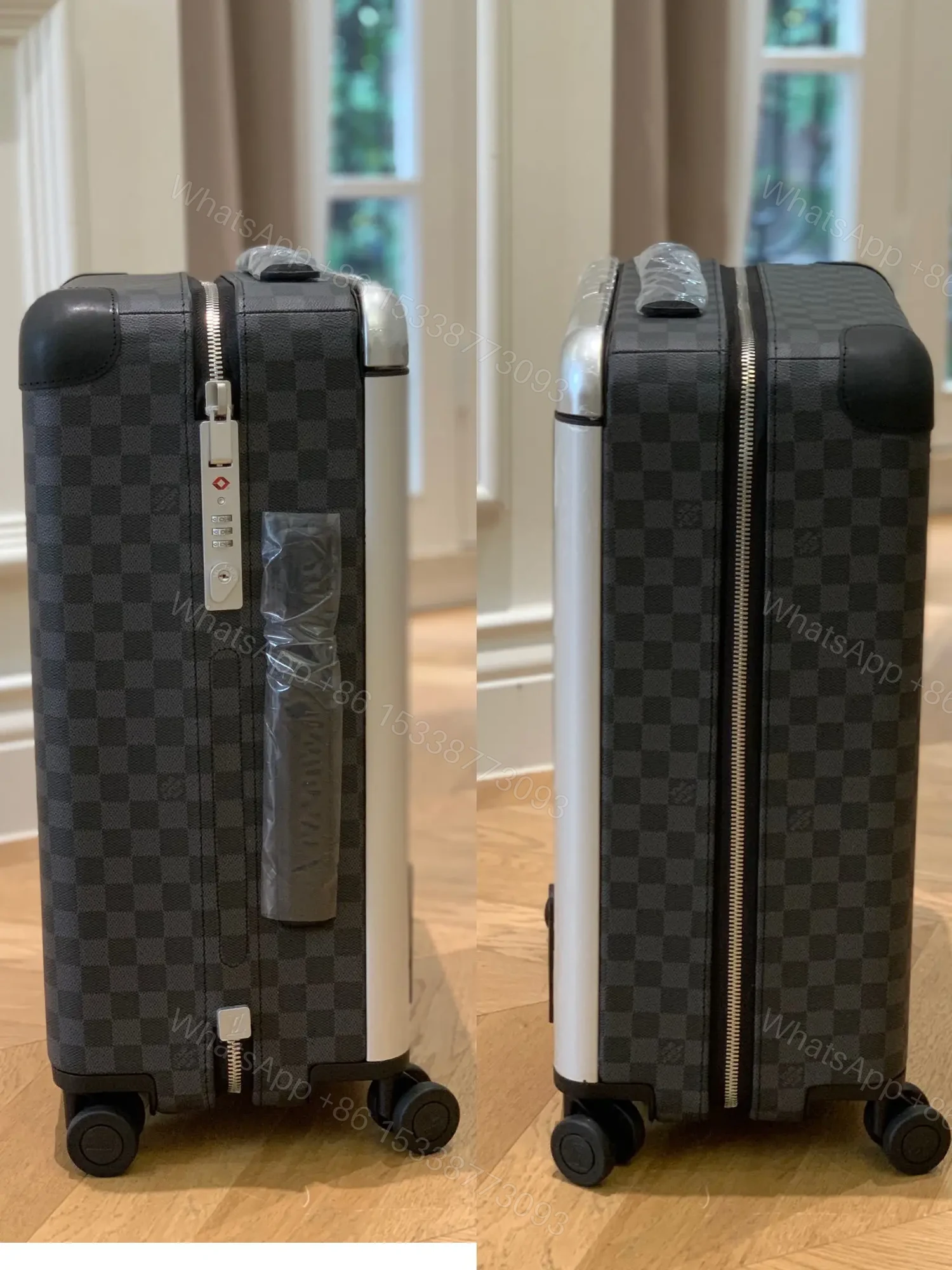 View 5 of Louis Vuitton Horizon 55 suitcase in Damier Graphite canvas