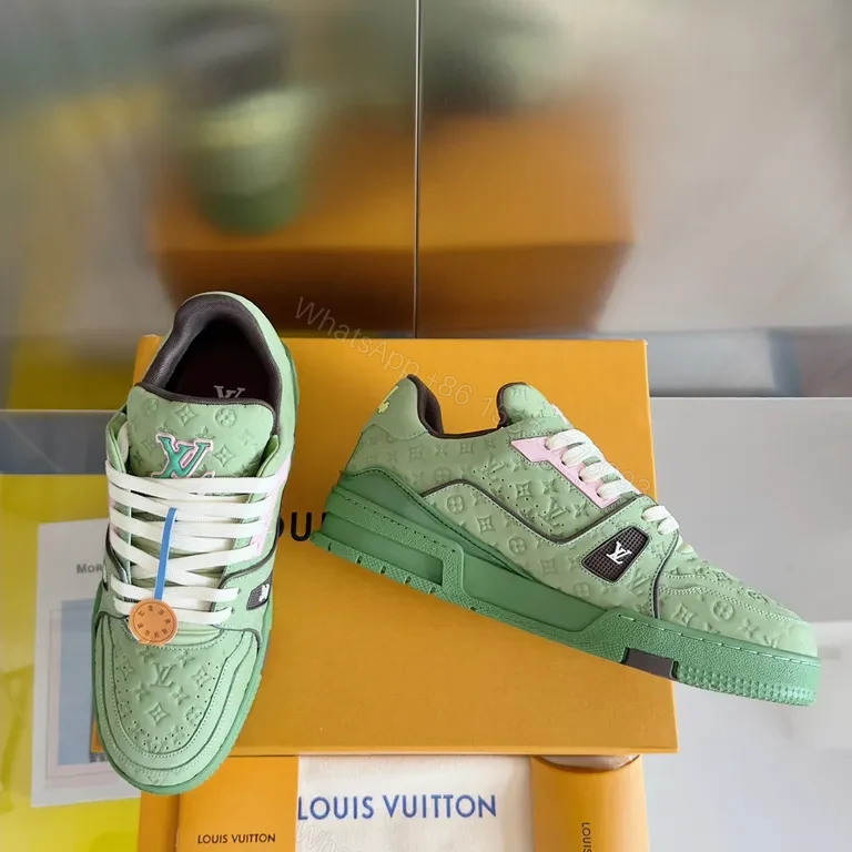 View 3 of Mint LV Terra-Luxe Sneakers - Luxe Casual High-Tops