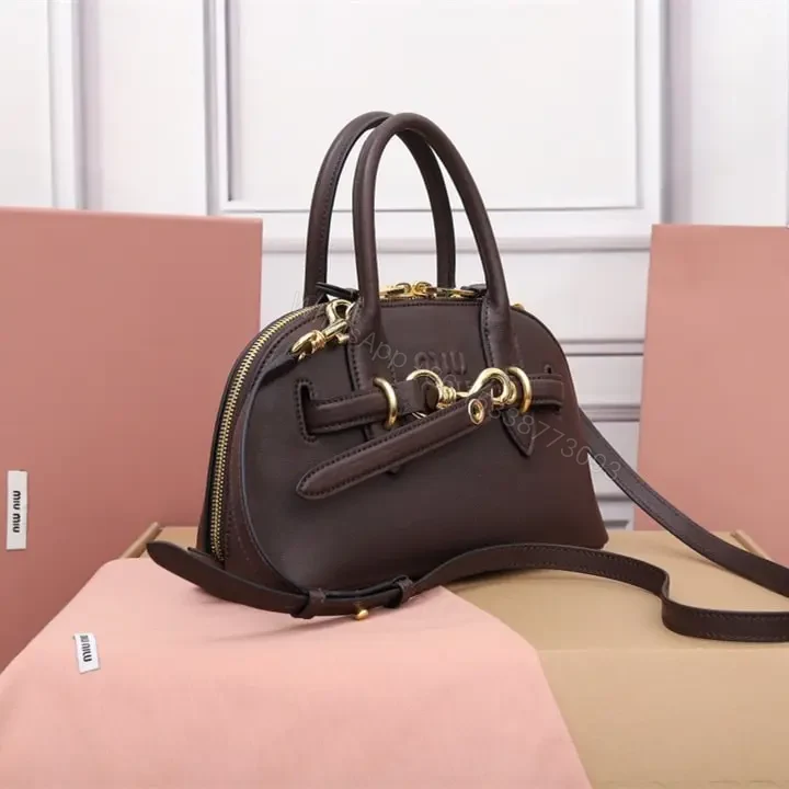 View 3 of 高仿miumiu*Aventure系列5BB169手提包石楠木色小號免檢版