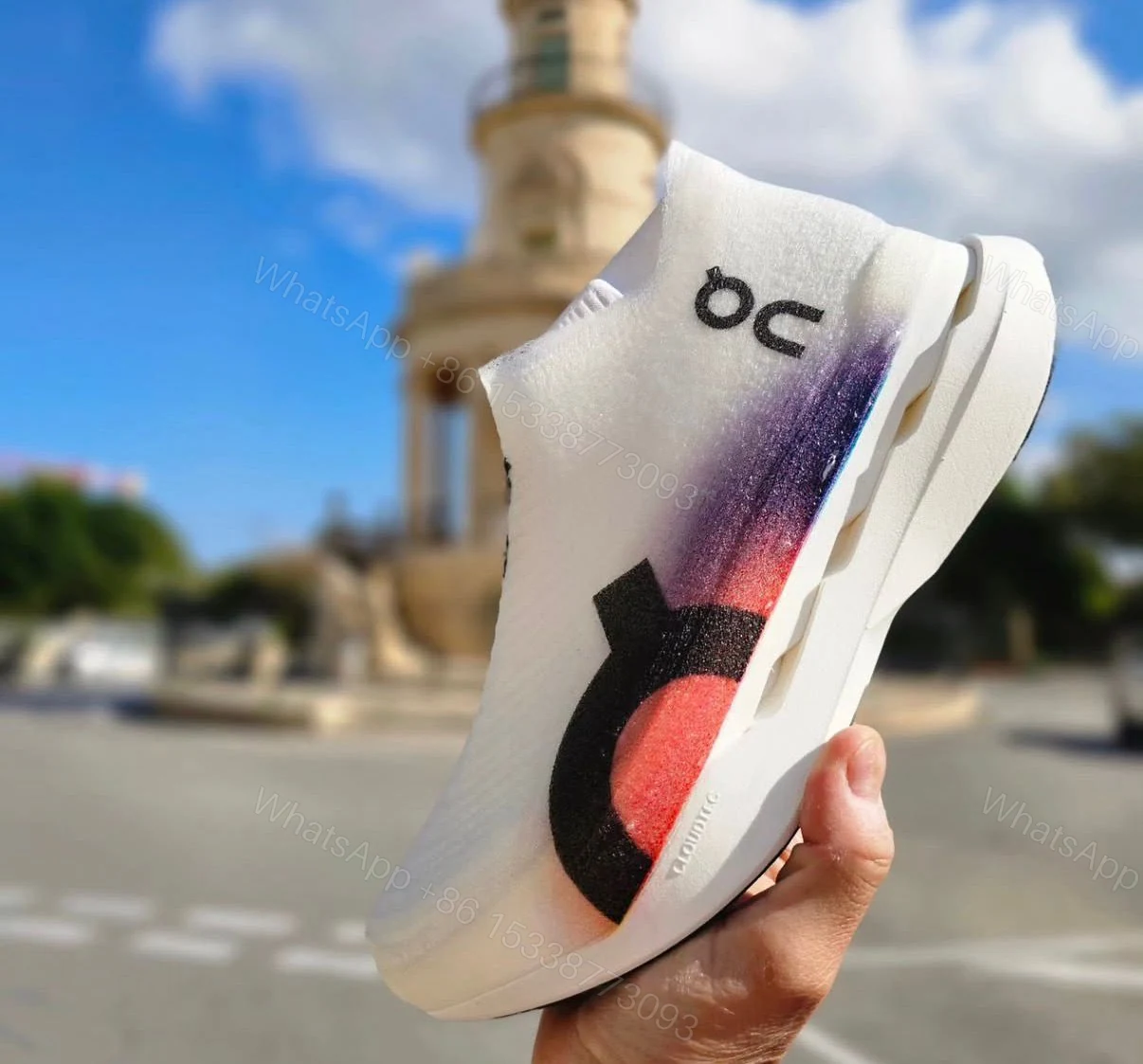 FIRST COPY ON RUNNING CLOUDBOOM WHITE SHOES — view 4