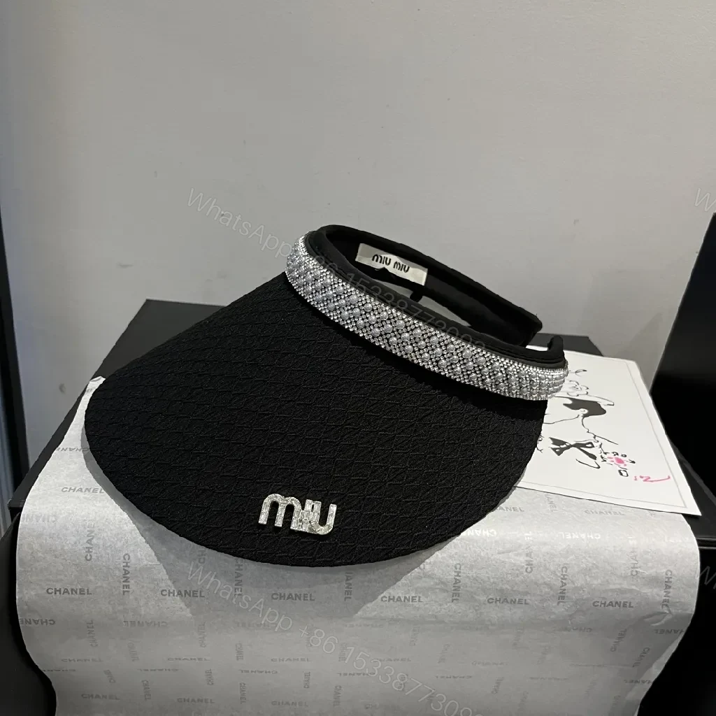 View 7 of Black Knit Bucket with Diamond-Trim Collar Hat