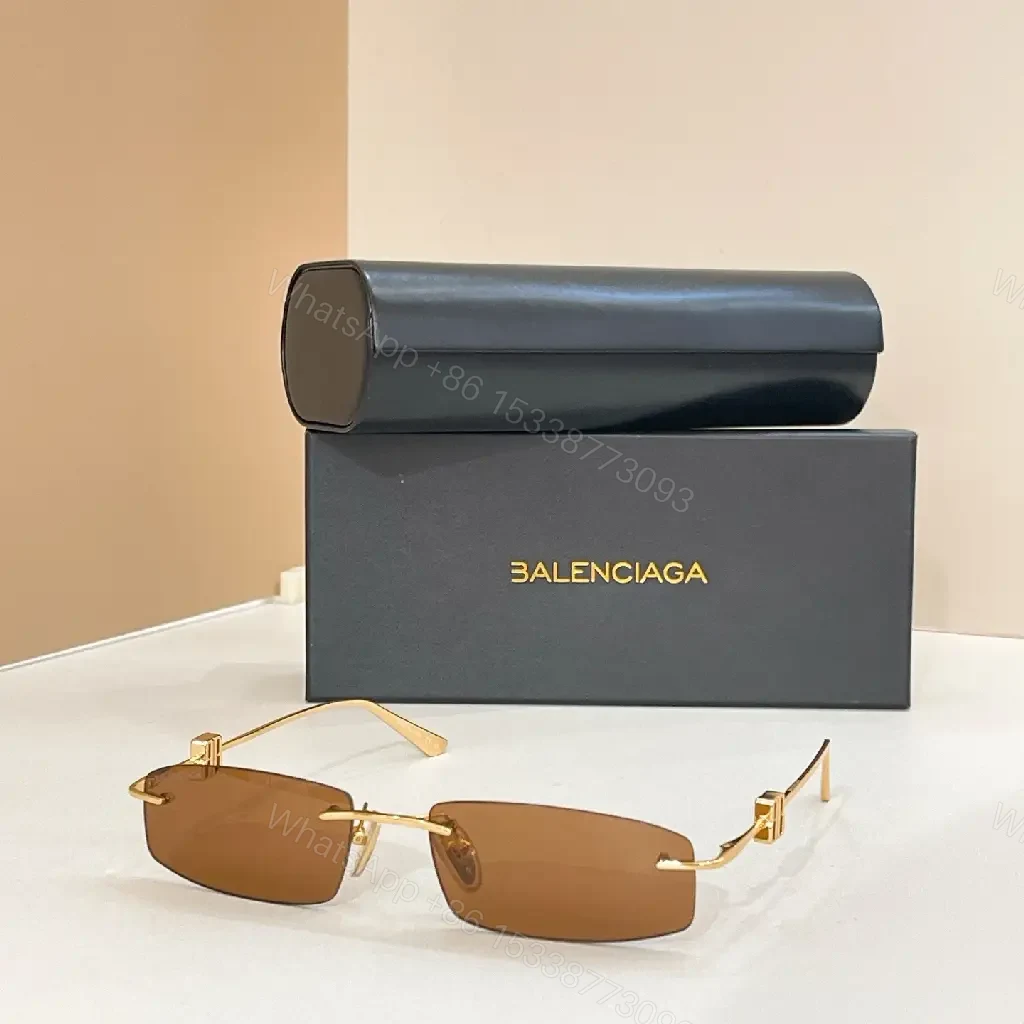 View 6 of Metallic-Detail Chic Sunglasses - Luxe Minimalist Design with Precision Build