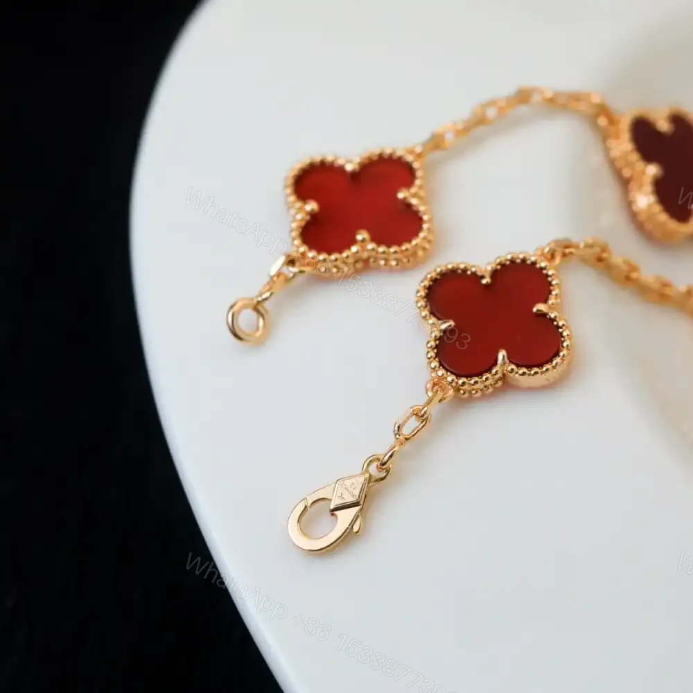 View 5 of 高仿首飾VanCleef&Arpels*RD35500紅瑪瑙黃金手鏈