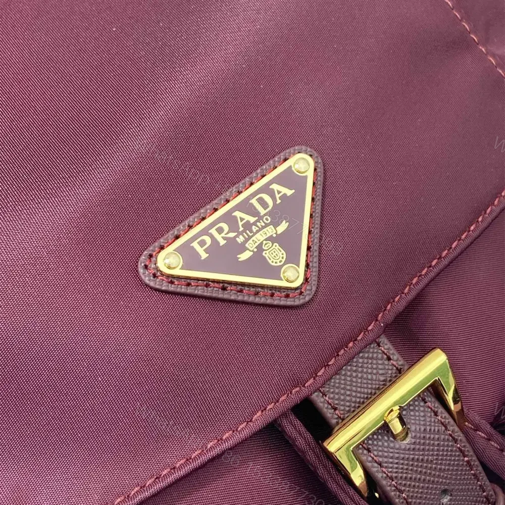 View 7 of 高仿Prada*RE-Nylon系列1BZ677雙肩包酒紅色小號免檢版