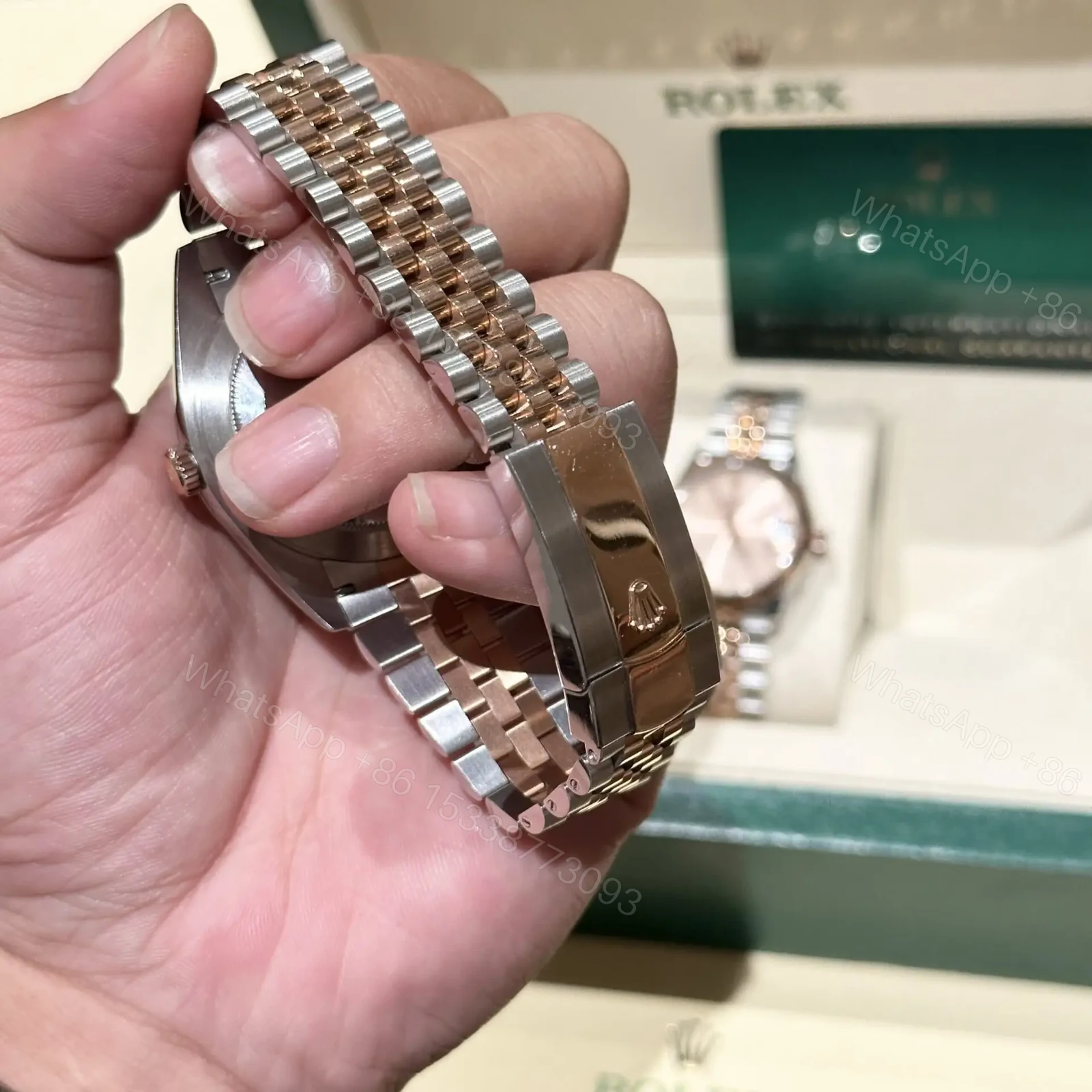 View 4 of Rolex Replica 1:1 Watch Date Just Chocolate Dial 41mm