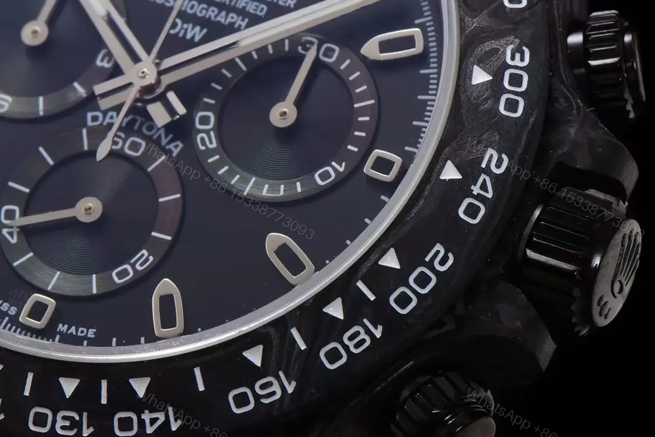 View 15 of Replica DiW Rolex Daytona Black & Gold Carbon