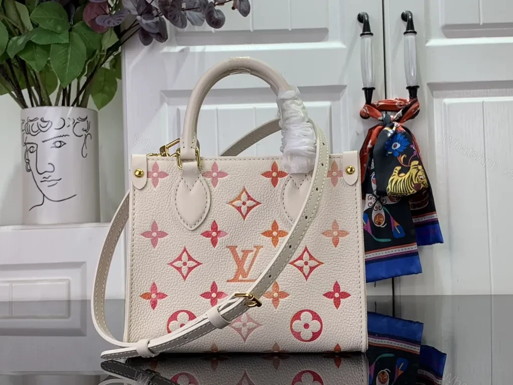 View 2 of Pastel Monogram Mini Bag â€” Modern City-Chic, 2-in-1 Carry