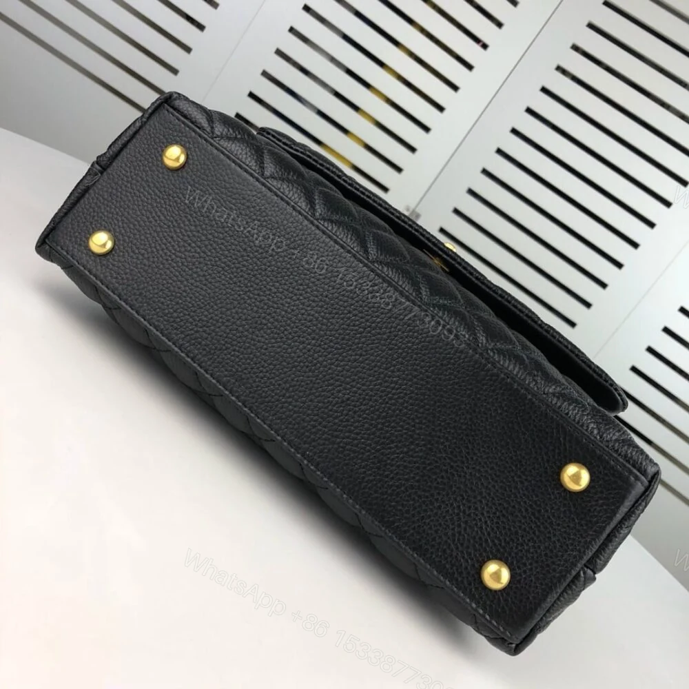 View 4 of Chanel Medium Coco Flap Bag With Top Handle 26Cm