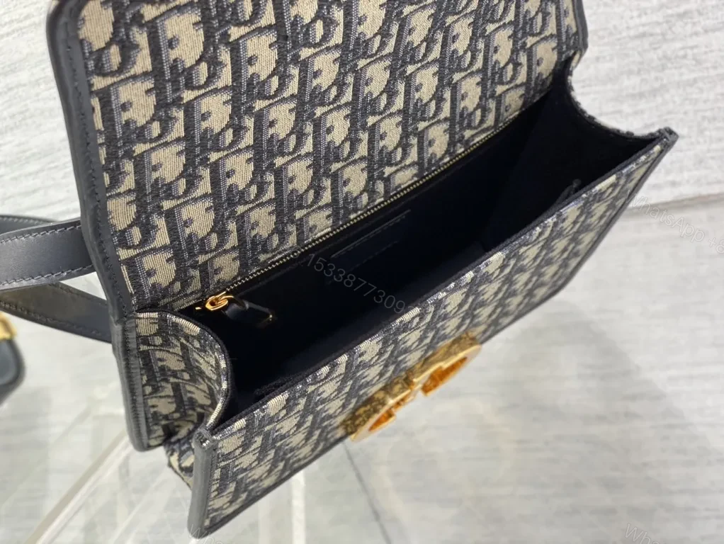 View 4 of Compact Monogram Crossbody with Luxe Gold Hardware
